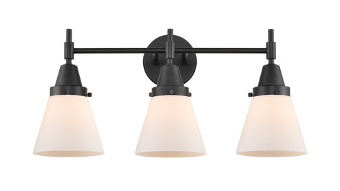 Caden Three Light Bath Vanity in Matte Black (405|447-3W-BK-G61)