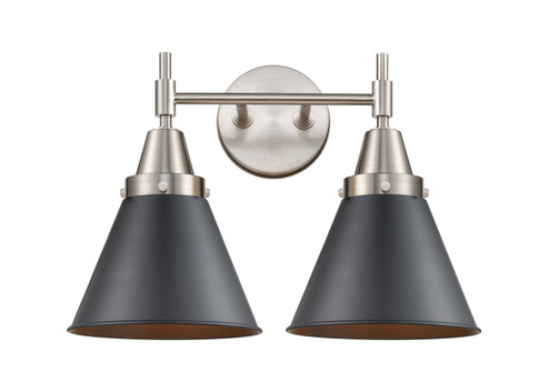 Caden LED Bath Vanity in Satin Nickel (405|447-2W-SN-M13-BK-LED)