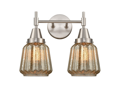 Caden Two Light Bath Vanity in Satin Nickel (405|447-2W-SN-G146)