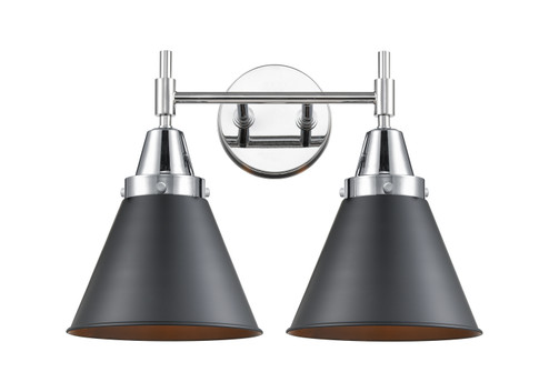 Caden Two Light Bath Vanity in Polished Chrome (405|447-2W-PC-M13-BK)