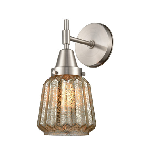 Caden One Light Wall Sconce in Satin Nickel (405|447-1W-SN-G146)