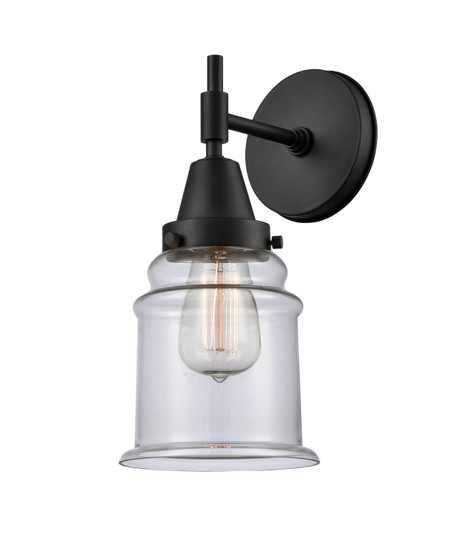 Caden One Light Wall Sconce in Matte Black (405|447-1W-BK-G182)