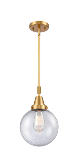 Caden One Light Mini Pendant in Satin Gold (405|447-1S-SG-G204-8)