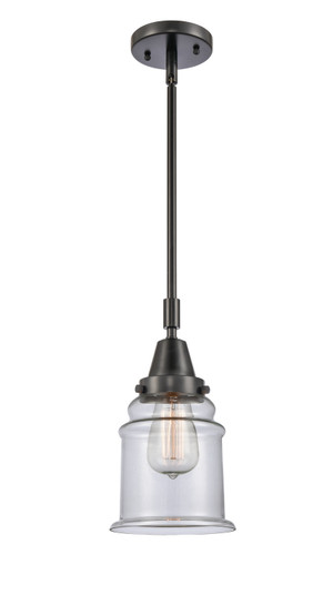 Caden One Light Mini Pendant in Matte Black (405|447-1S-BK-G182)