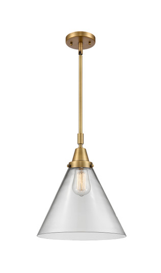 Caden One Light Mini Pendant in Brushed Brass (405|447-1S-BB-G42-L)