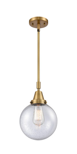 Caden LED Mini Pendant in Brushed Brass (405|447-1S-BB-G204-8-LED)