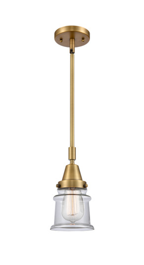 Caden One Light Mini Pendant in Brushed Brass (405|447-1S-BB-G182S)
