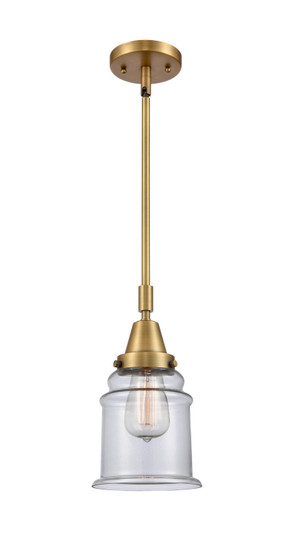 Caden One Light Mini Pendant in Brushed Brass (405|447-1S-BB-G182)