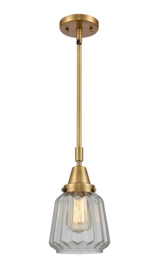 Caden One Light Mini Pendant in Brushed Brass (405|447-1S-BB-G142)