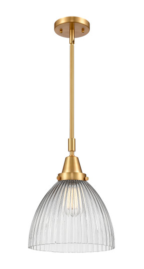 Caden LED Mini Pendant in Antique Brass (405|447-1S-AB-G222-LED)