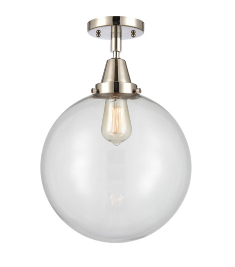 Caden LED Semi-Flush Mount in Polished Nickel (405|447-1C-PN-G202-12-LED)