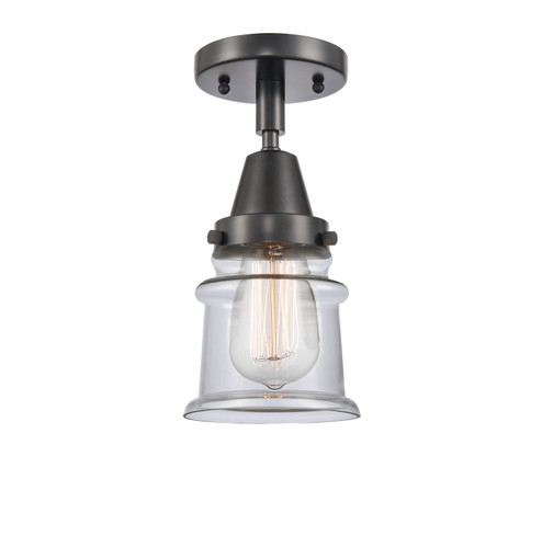 Caden One Light Semi-Flush Mount in Matte Black (405|447-1C-BK-G182S)