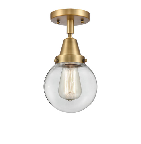 Caden One Light Semi-Flush Mount in Brushed Brass (405|447-1C-BB-G202-6)