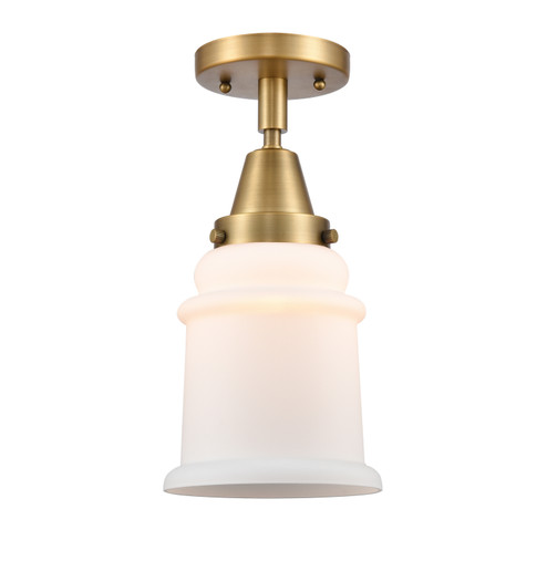 Caden One Light Semi-Flush Mount in Brushed Brass (405|447-1C-BB-G181)