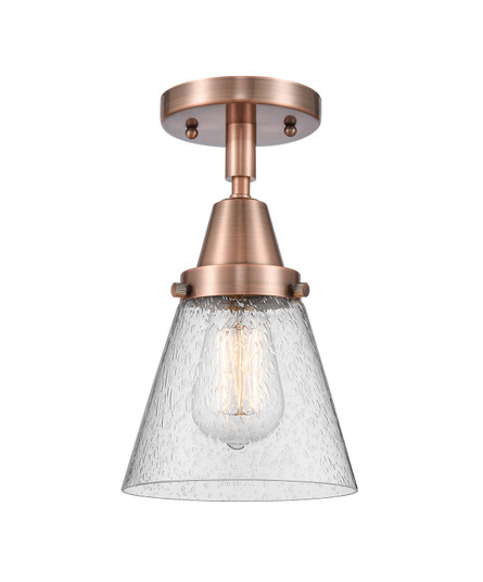 Caden LED Semi-Flush Mount in Antique Copper (405|447-1C-AC-G64-LED)