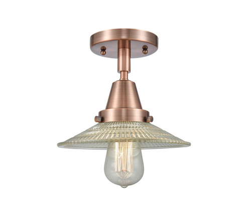 Caden LED Semi-Flush Mount in Antique Copper (405|447-1C-AC-G2-LED)