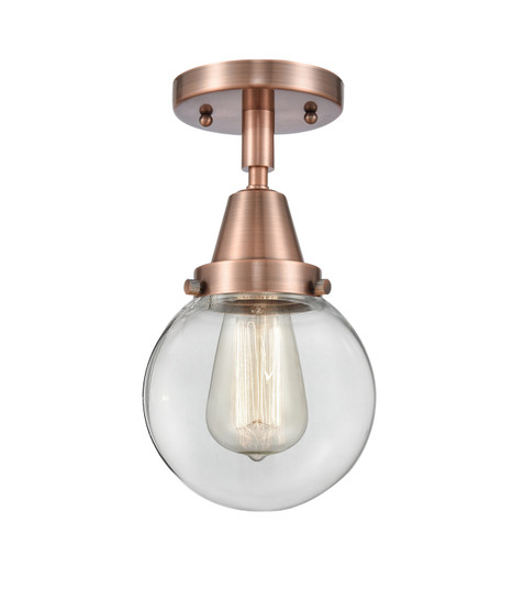 Caden One Light Semi-Flush Mount in Antique Copper (405|447-1C-AC-G202-6)