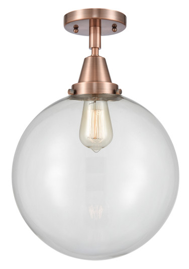 Caden LED Semi-Flush Mount in Antique Copper (405|447-1C-AC-G202-12-LED)
