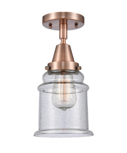 Caden LED Semi-Flush Mount in Antique Copper (405|447-1C-AC-G184-LED)