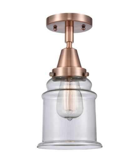 Caden One Light Semi-Flush Mount in Antique Copper (405|447-1C-AC-G182)