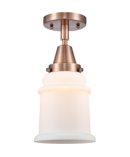 Caden One Light Semi-Flush Mount in Antique Copper (405|447-1C-AC-G181)
