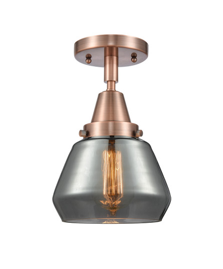 Caden One Light Semi-Flush Mount in Antique Copper (405|447-1C-AC-G173)