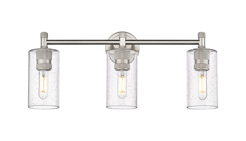 Downtown Urban Three Light Bath Vanity in Satin Nickel (405|434-3W-SN-G434-7SDY)
