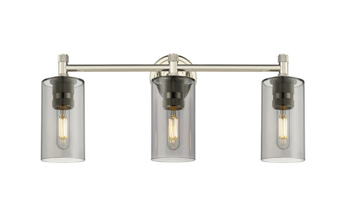 Downtown Urban Three Light Bath Vanity in Polished Nickel (405|434-3W-PN-G434-7SM)