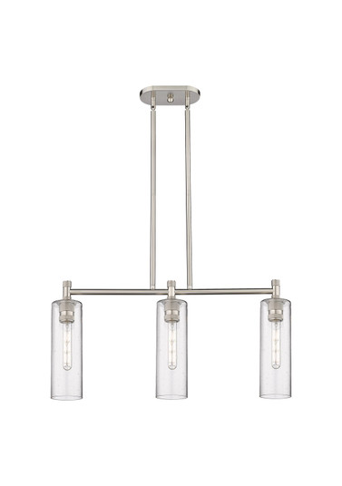 Downtown Urban Three Light Island Pendant in Satin Nickel (405|434-3I-SN-G434-12SDY)