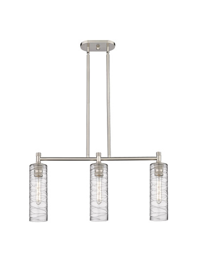 Downtown Urban Three Light Island Pendant in Satin Nickel (405|434-3I-SN-G434-12DE)