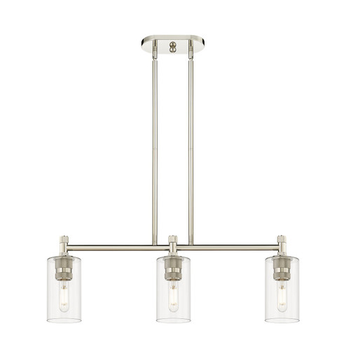 Downtown Urban LED Island Pendant in Polished Nickel (405|434-3I-PN-G434-7CL)