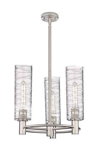 Downtown Urban Three Light Pendant in Satin Nickel (405|434-3CR-SN-G434-12DE)