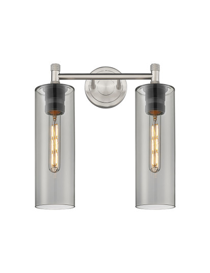 Downtown Urban Two Light Bath Vanity in Satin Nickel (405|434-2W-SN-G434-12SM)