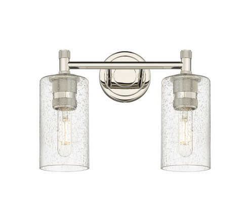 Downtown Urban Two Light Bath Vanity in Polished Nickel (405|434-2W-PN-G434-7SDY)