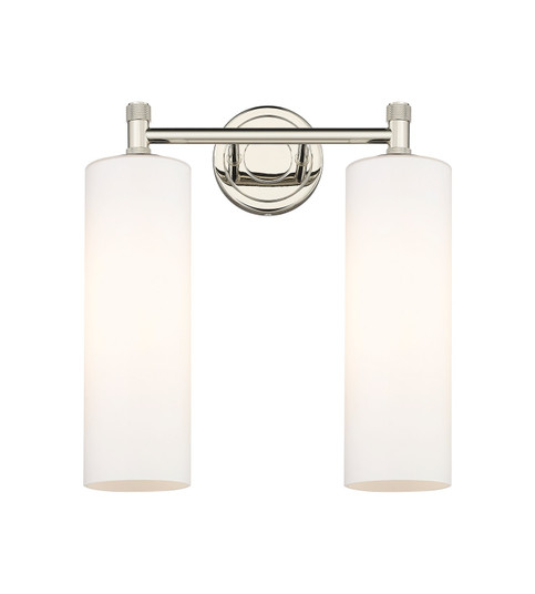 Downtown Urban Two Light Bath Vanity in Polished Nickel (405|434-2W-PN-G434-12WH)