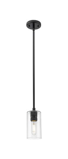 Downtown Urban One Light Pendant in Matte Black (405|434-1S-BK-G434-7CL)