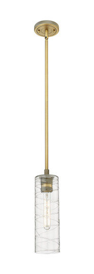 Downtown Urban LED Pendant in Brushed Brass (405|434-1S-BB-G434-12DE)