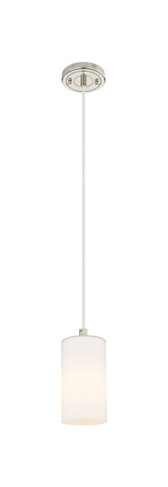 Downtown Urban One Light Pendant in Polished Nickel (405|434-1P-PN-G434-7WH)