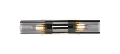 Downtown Urban Two Light Bath Vanity in Polished Nickel (405|429-2W-PN-G429-8SM)