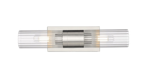 Downtown Urban Two Light Bath Vanity in Satin Nickel (405|429-2WL-SN-G429-8CL)
