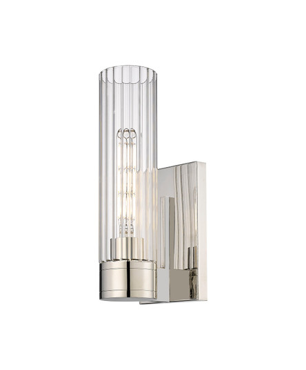 Downtown Urban One Light Wall Sconce in Polished Nickel (405|429-1W-PN-G429-11CL)