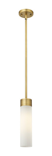 Downtown Urban LED Pendant in Brushed Brass (405|429-1S-BB-G429-11WH)