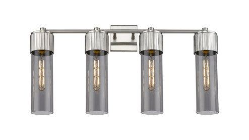 Downtown Urban Four Light Bath Vanity in Satin Nickel (405|428-4W-SN-G428-12SM)