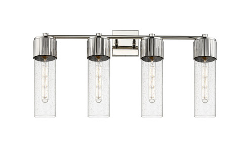 Downtown Urban Four Light Bath Vanity in Polished Nickel (405|428-4W-PN-G428-12SDY)