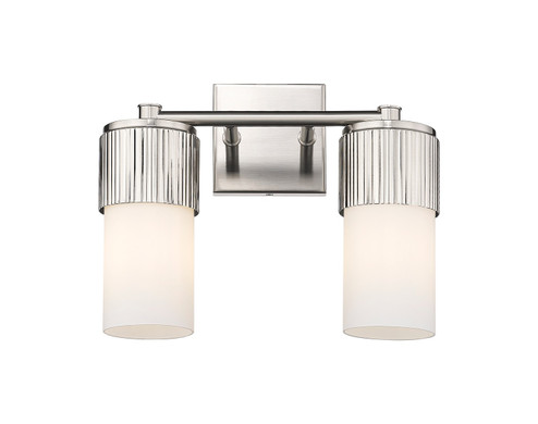 Downtown Urban Two Light Bath Vanity in Satin Nickel (405|428-2W-SN-G428-7WH)
