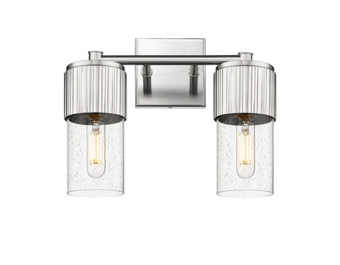 Downtown Urban Two Light Bath Vanity in Satin Nickel (405|428-2W-SN-G428-7SDY)
