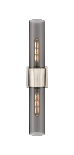 Downtown Urban Two Light Bath Vanity in Polished Nickel (405|428-2WL-PN-G428-12SM)