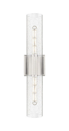 Downtown Urban Two Light Bath Vanity in Polished Nickel (405|428-2WL-PN-G428-12SDY)