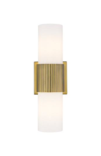 Downtown Urban LED Bath Vanity in Brushed Brass (405|428-2WL-BB-G428-7WH)