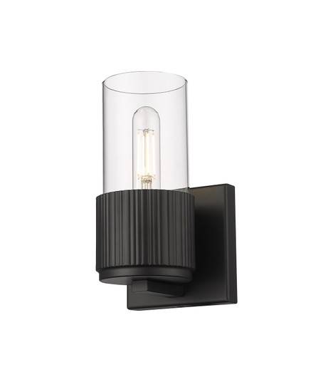Downtown Urban One Light Wall Sconce in Matte Black (405|428-1W-BK-G428-7CL)